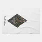 Mysterious Bronze and Black Glitter Masquerade Theedoek (Horizontaal)