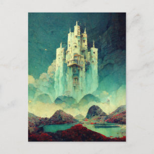 Mysterious Castle Fantasy Art Briefkaart