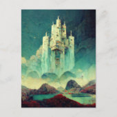 Mysterious Castle Fantasy Art Briefkaart (Voorkant)