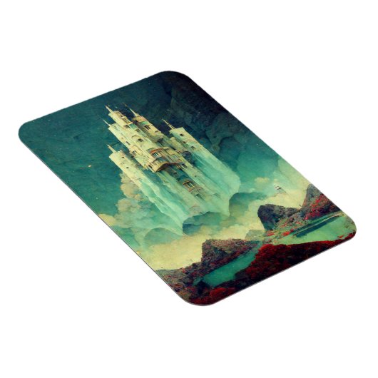 Mysterious Castle Fantasy Art Magneet (Rechterzijde)