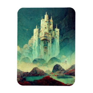 Mysterious Castle Fantasy Art Magneet