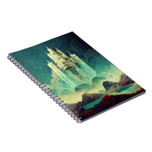 Mysterious Castle Fantasy Art Notitieboek (Rechterzijde)