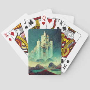 Mysterious Castle Fantasy Art Pokerkaarten