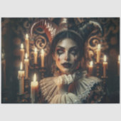 Mysterious Dark Harlequin Bright Eyes Decoupage Tissuepapier (Voorkant)