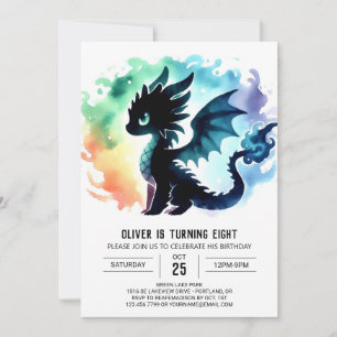 Mysterious Dragon Birthday Custom Kaart