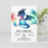 Mysterious Dragon Birthday Digitaal Kaart (Staand voorkant)