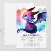 Mysterious Dragon Birthday Kaart (Voorkant / Achterkant)