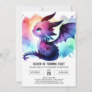 Mysterious Dragon Birthday  Kaart