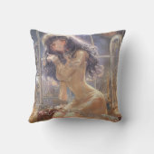 Mysterious Fantasy Girl - Gothic Art Aesthetic Buitenkussen (Achterkant)