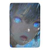 Mysterious Fantasy Girl - Ocean Art Aesthetic Badmat (Voorkant Verticaal)