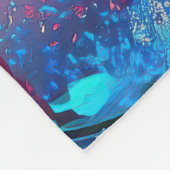 Mysterious Fantasy Girl - Ocean Art Aesthetic Fleece Deken (Hoek)