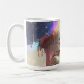 Mysterious Fantasy Girl - Ocean Art Aesthetic Koffiemok (Links)