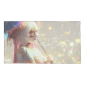 Mysterious Fantasy Girl - Ocean Art Aesthetic Kussensloop (Achterkant)