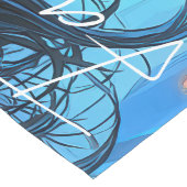 Mysterious Fantasy Girl - Ocean Art Aesthetic Lange Tafelloper (Hoek)