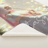 Mysterious Fantasy Girl - Ocean Art Aesthetic Sherpa Deken (3/4)