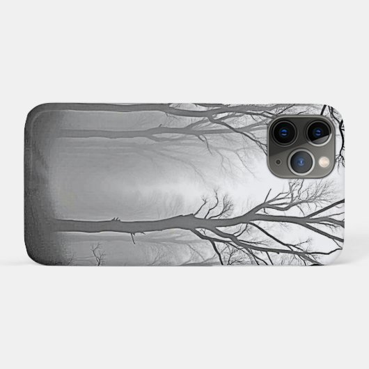 Mysterious Foggy Forest Path Case-Mate iPhone Case (Achterkant (horizontaal))