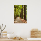 Mysterious Forest Path Poster (Keuken)