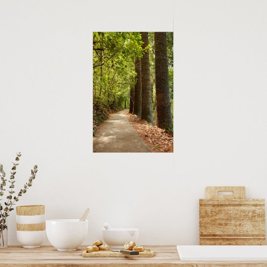 Mysterious Forest Path Poster (Keuken)