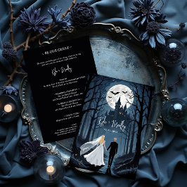 Mysterious Forest Wedding Couple Haunted Castle Kaart