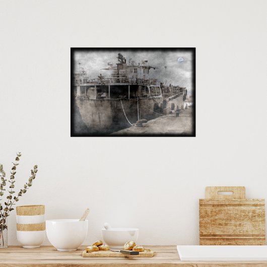Mysterious Ghost Ship Poster (Keuken)