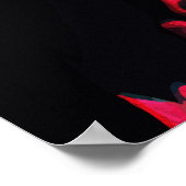 Mysterious Girl with Oni Mask Dark Japanese Horror Poster (Hoek)