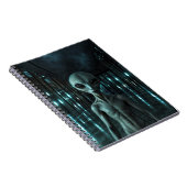 Mysterious Grey Alien Notitieboek (Rechterzijde)