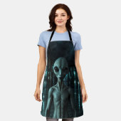 Mysterious Grey Alien Schort (Gedragen)