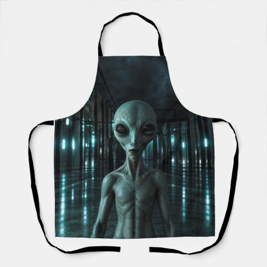 Mysterious Grey Alien Schort (Voorkant)