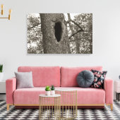 Mysterious Hole (Sepia) Canvas Afdruk (Insitu (Woonkamer))
