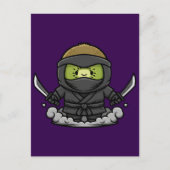 Mysterious Kage Kiwi Shadow Ninja Illustration Briefkaart (Voorkant)