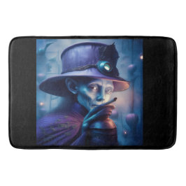 Mysterious Lady Pointing Finger At You Badmat