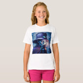 Mysterious Lady Pointing Finger At You T-shirt (Voorkant volledig)