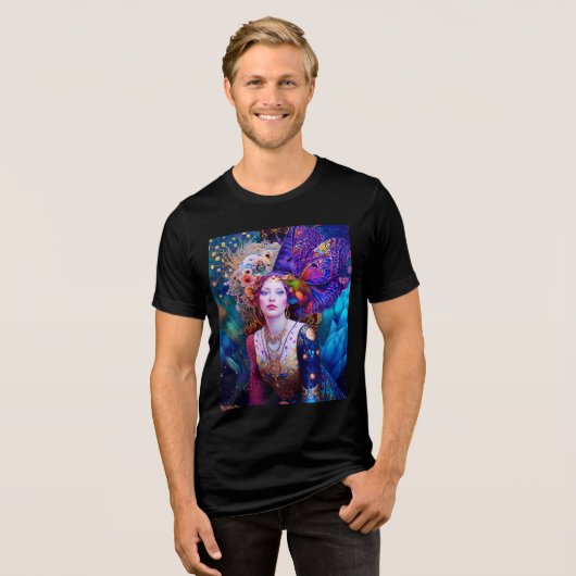 Mysterious Lady Tri-Blend Shirt (Voorkant volledig)
