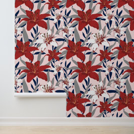 Mysterious Lilies Behang