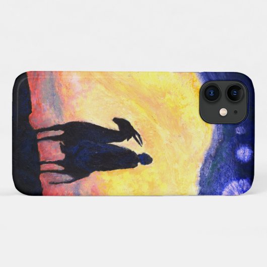 Mysterious Lone Rider Phone Case-Mate iPhone Case (Achterkant (horizontaal))