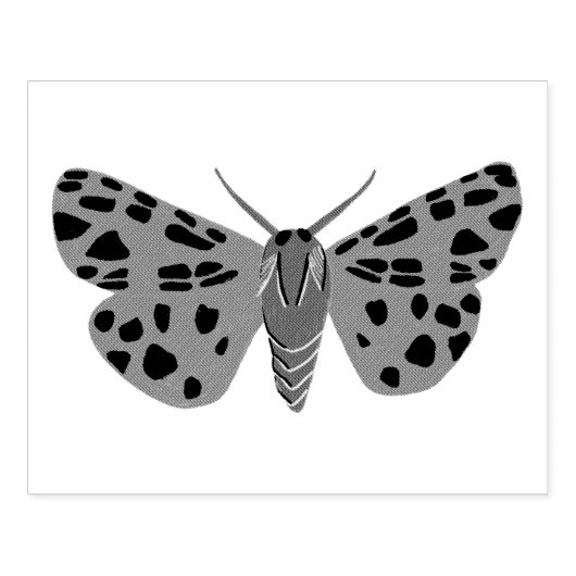 Mysterious Magical Moth Hand-handleiding aangepast Rubberstempel (Afrduk)