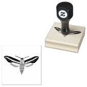 Mysterious Magical Moth Hand-handleiding aangepast Rubberstempel (Gestempeld)