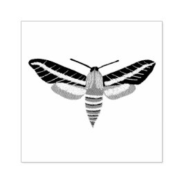 Mysterious Magical Moth Hand-handleiding aangepast Rubberstempel