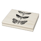 Mysterious Magical Moths Trio Hand getekend Rubberstempel (Stempel)