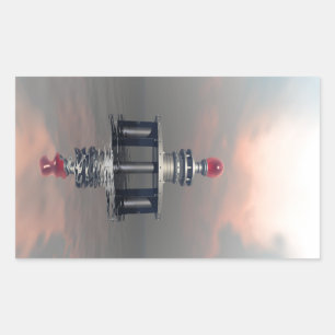 Mysterious Metallic Structure Rechthoekige Sticker