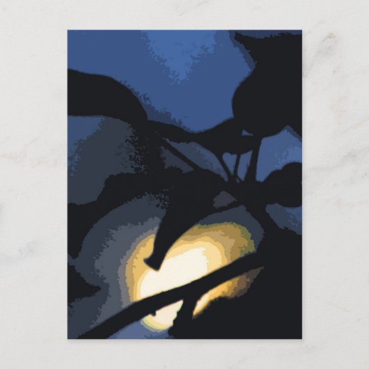 Mysterious Moon Briefkaart (Voorkant)