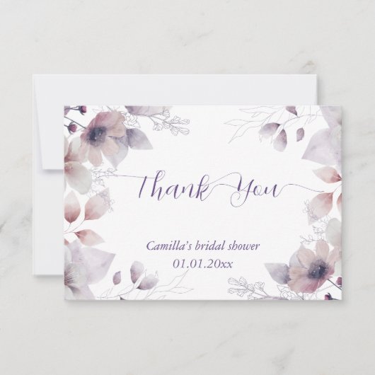 Mysterious Moon Garden Vrijgezellenfeest Bedankkaart (Voorkant)