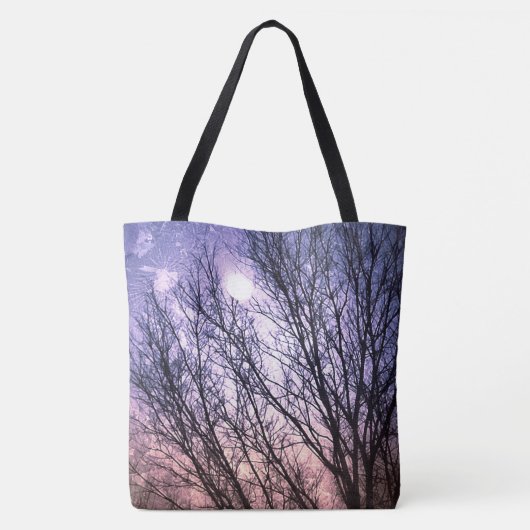 Mysterious Moonlight Canvas tas (Achterkant)