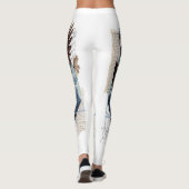 Mysterious Raven Collage - en futuristisch Leggings (Achterkant)
