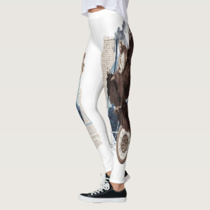 Mysterious Raven Collage -  en futuristisch Leggings
