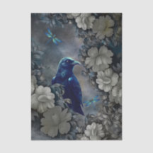 Mysterious Raven, Witte Bloemen & Libellen