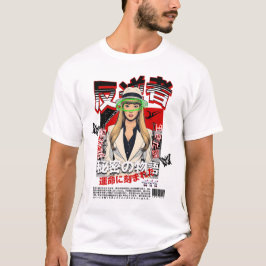 Mysterious Rebel - Japanese Noir Style T-shirt