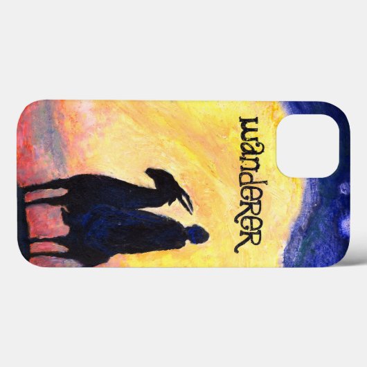 Mysterious Rider Wanderer  Case-Mate iPhone Case (Achterkant (horizontaal))