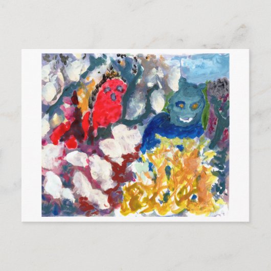 Mysterious Scary Figures #1 briefkaart (Voorkant)