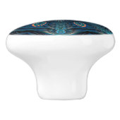 Mysterious Space Mandala Keramische Knop (Zijkant)